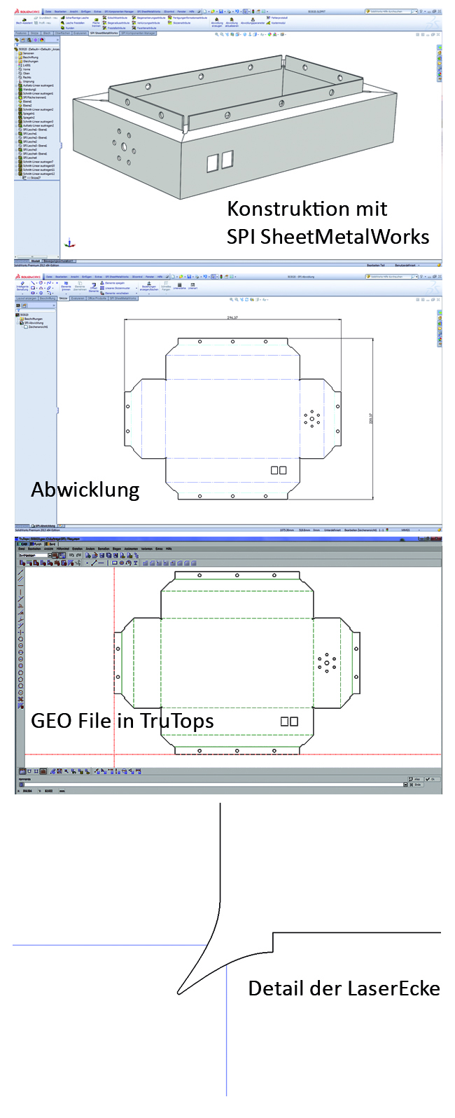 Kunst am Bau: Stahlbaum und Solidworks Baugruppe (Montage)