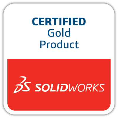 Certified Gold Product Solidworks Logo