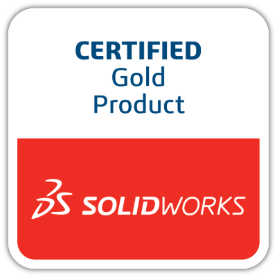 SOLIDWORKS Logo Certified Gold Product Solidworks Logo