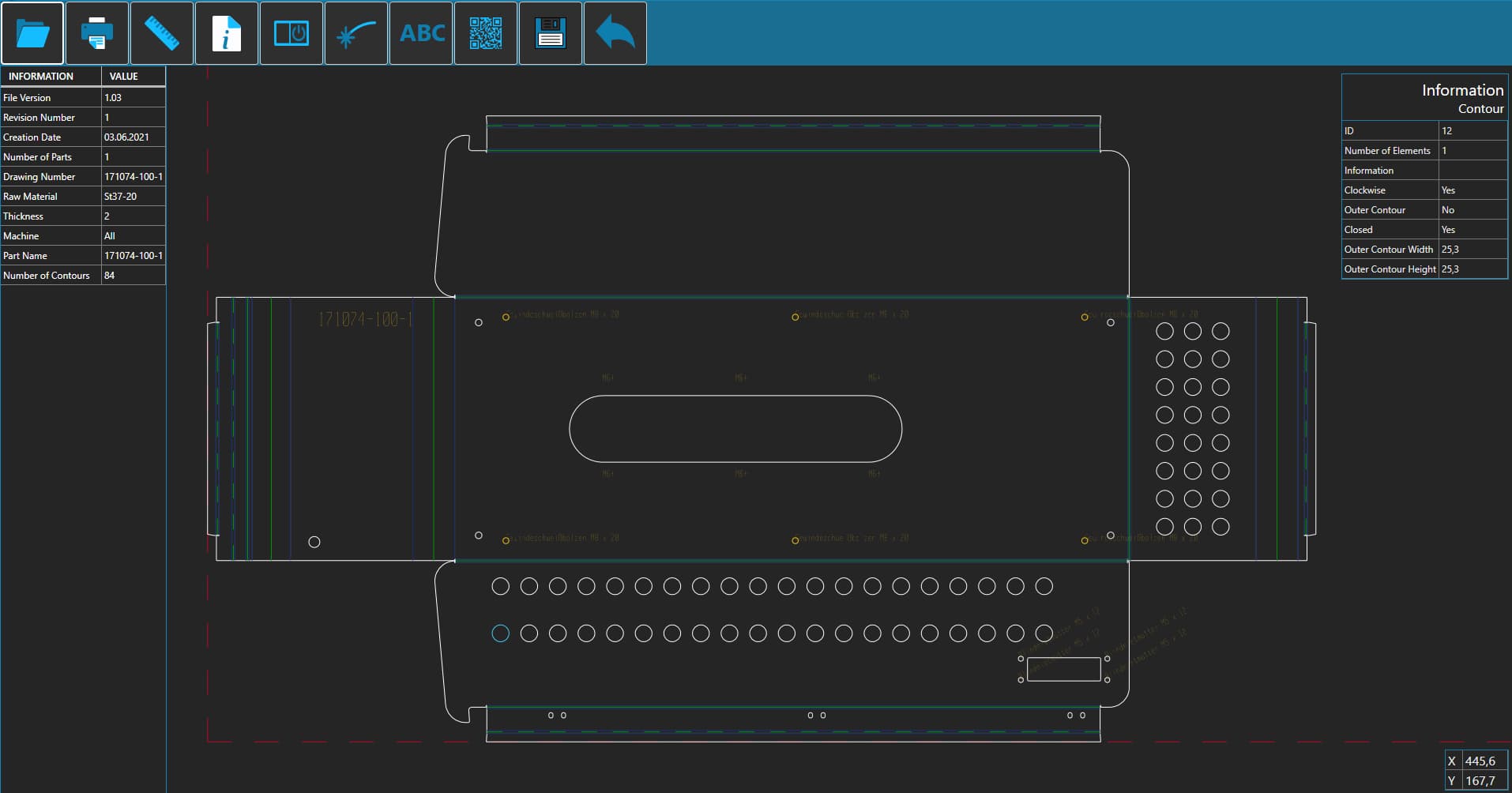SPI CAD Viewer - dark theme preview